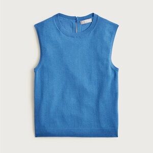 J. Crew Featherweight cashmere-blend cropped sweater shell, Size S, NWT